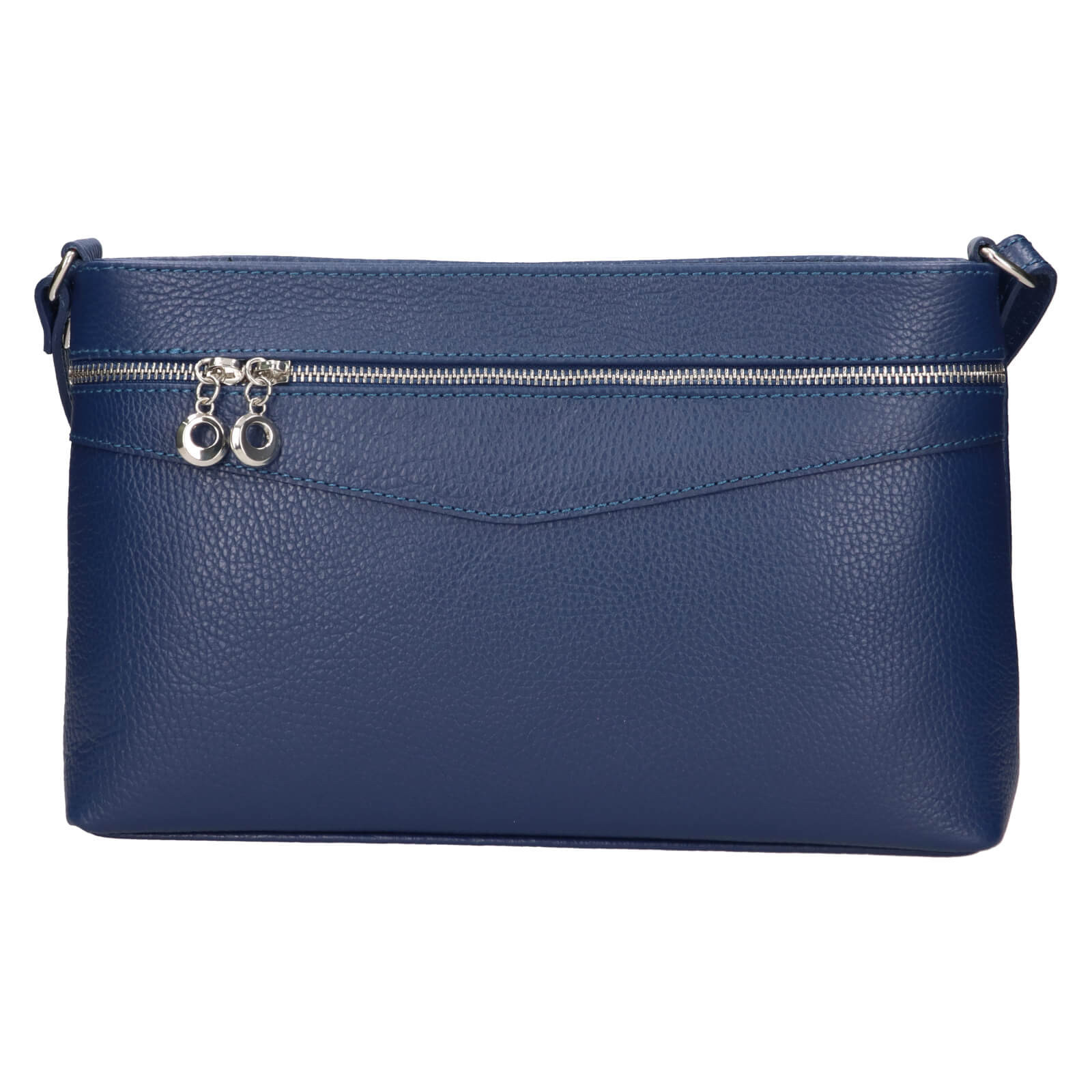 Dámská kožená crossbody kabelka Italia Benea - tmavě modrá