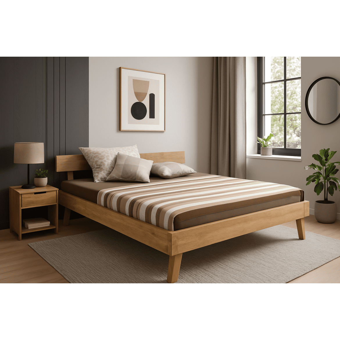 indickynabytek.cz - Postel 180x200 cm z mangového dřeva s čelem