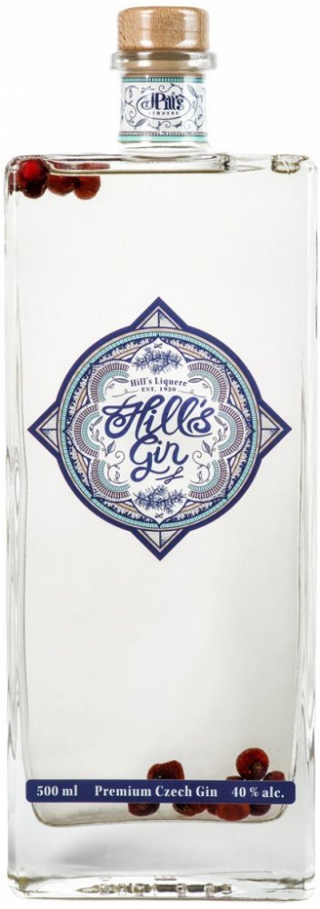 Gravírování: Hill's Gin 0,5l 40%