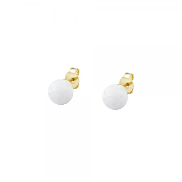 Náušnice se syntetickými opály 237-087-015081 1.40g