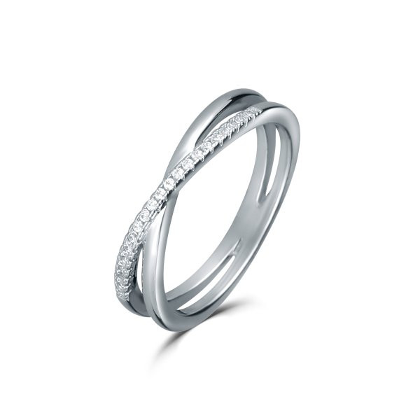 Prsten se syntetickými kameny 126-404-8395 58