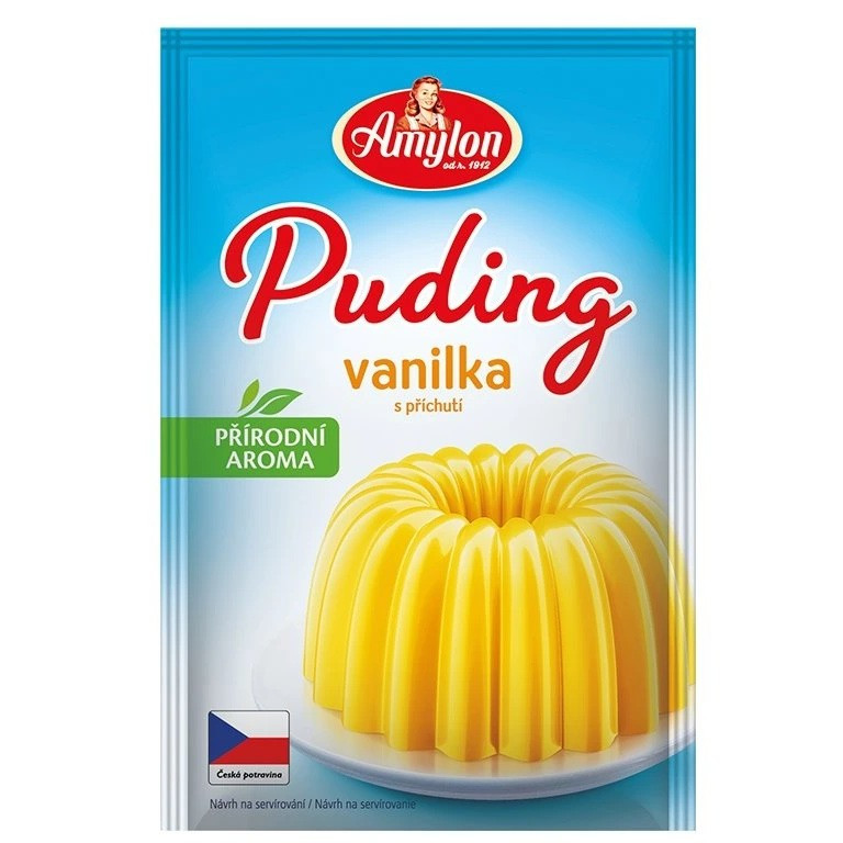 Amylon Puding vanilka s přírodním aroma Hmotnost: 40 g