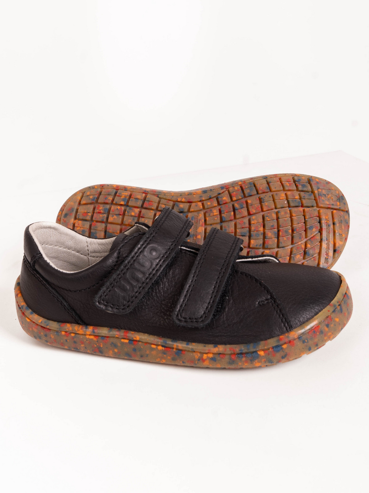 Unuo Unuo, Dětské kožené barefoot boty, Černá Velikost: 29 8596227147885