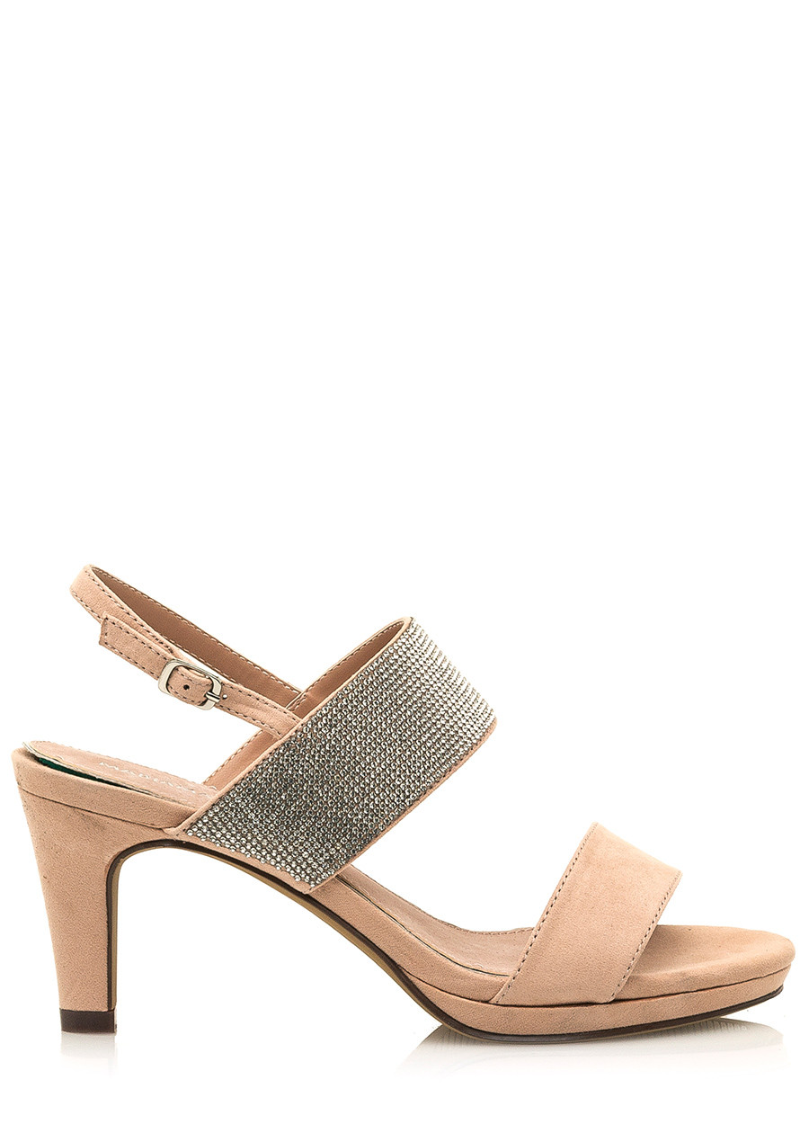 Béžové sandálky se širšími pásky Maria Mare Velikost: 39