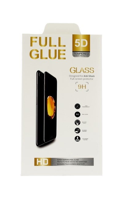 Polykarbonátové tvrzené sklo FullGlue iPhone 7 Plus 5D černé 29211