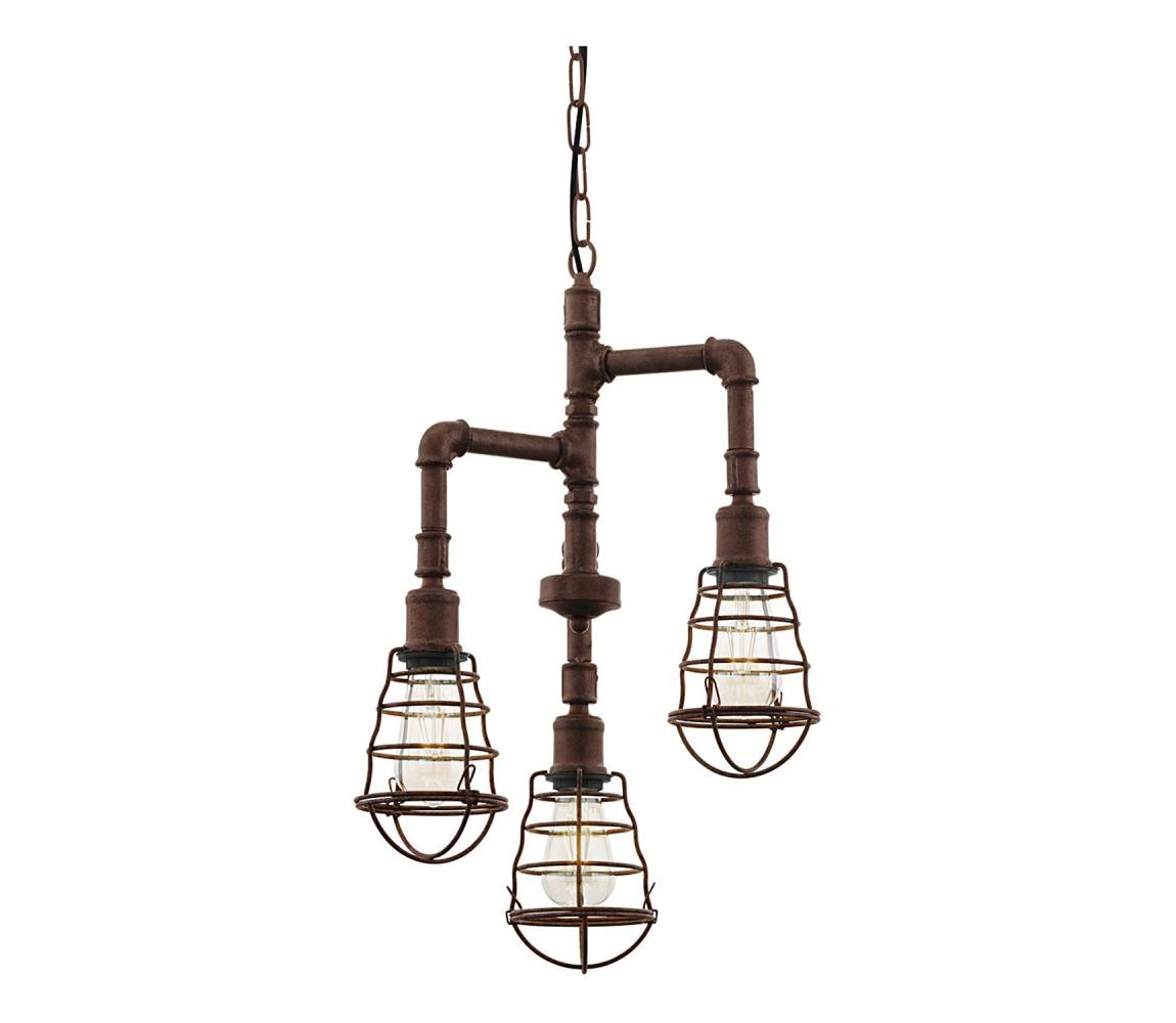 Eglo Eglo 49808 - Lustr na řetězu PORT SETON 3xE27/60W