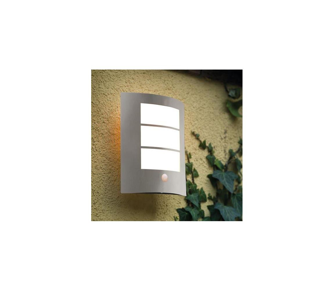 Eglo EGLO 88142 - Senzorové venkovní nástěnné svítidlo CITY 1xE27/15W/230V IP44