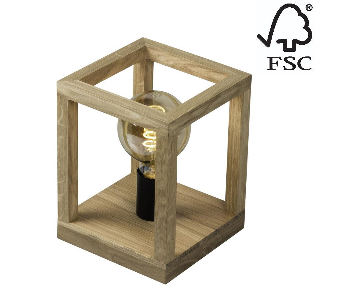 7154174 - Stolní lampa KAGO 1xE27/60W/230V matný dub