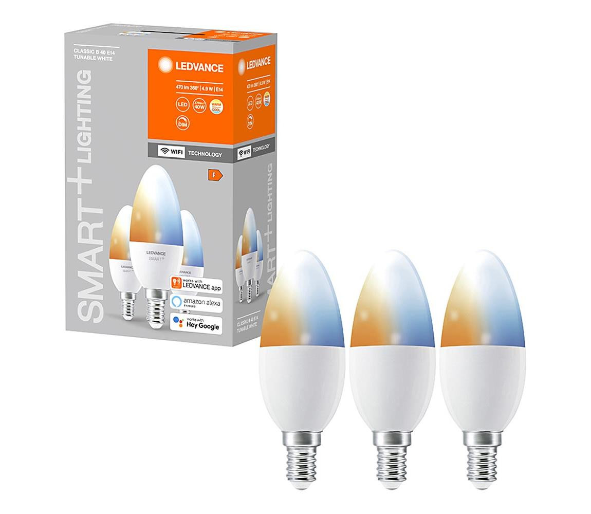 Ledvance SADA 3x LED Stmívatelná žárovka SMART+ E14/5W/230V 2700K-6500K - Ledvance