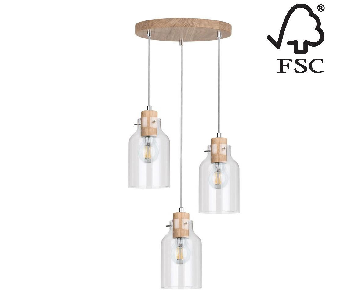 1760374R - Lustr na lanku ALESSANDRO 3xE27/60W/230V