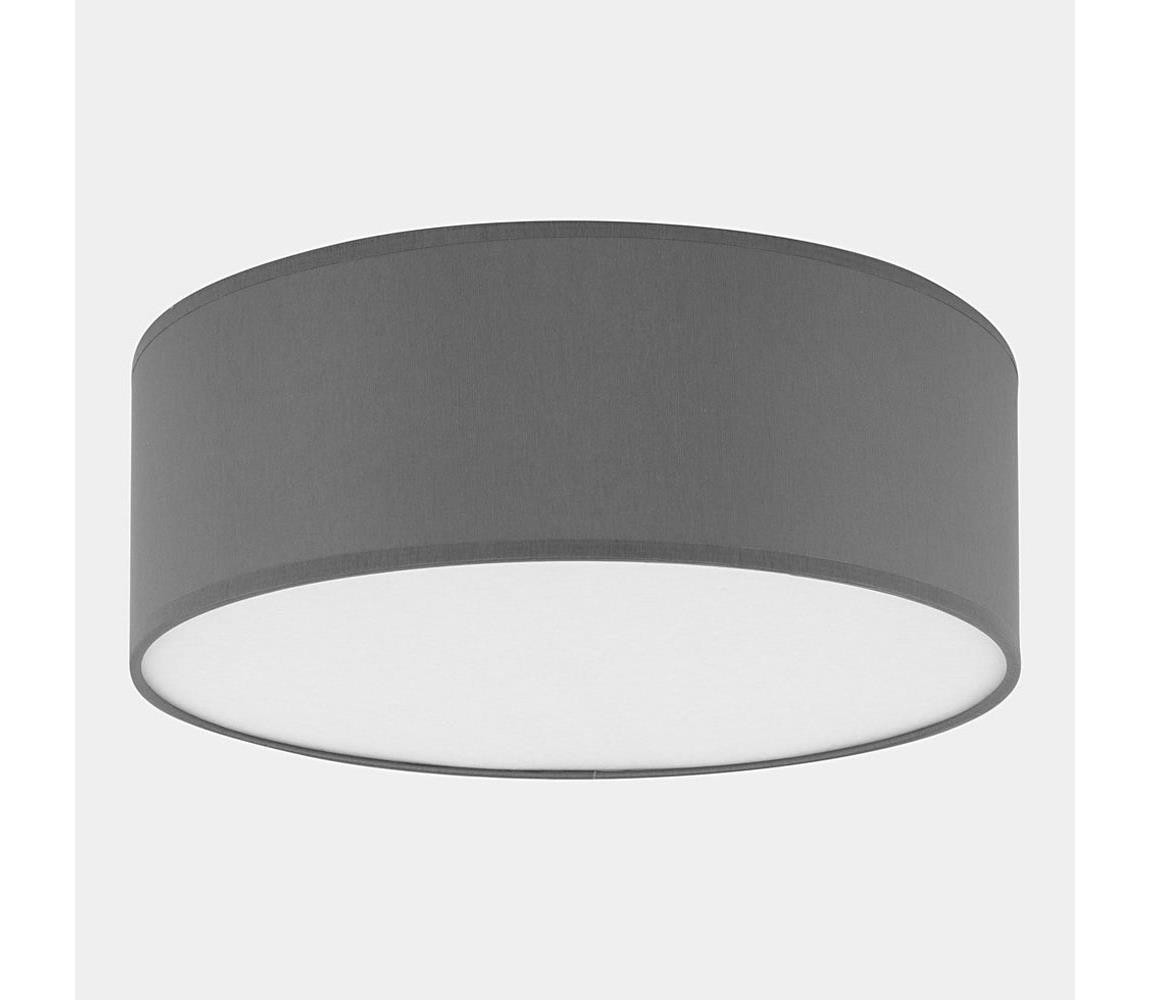 Stropní svítidlo RONDO 4xE27/15W/230V pr. 45 cm šedá