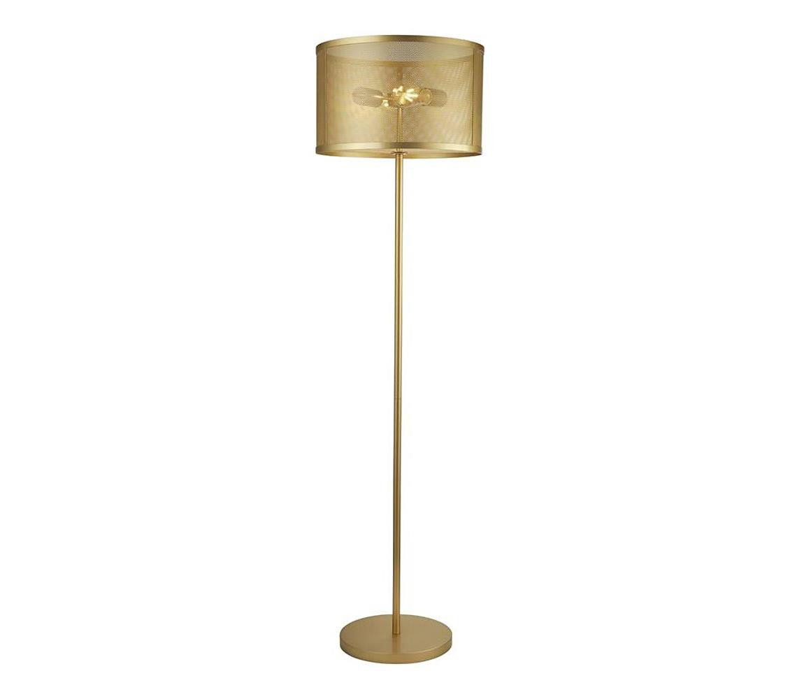 Searchlight Searchlight EU2832-2GO - Stojací lampa FISHNET 2xE27/60W/230V zlatá