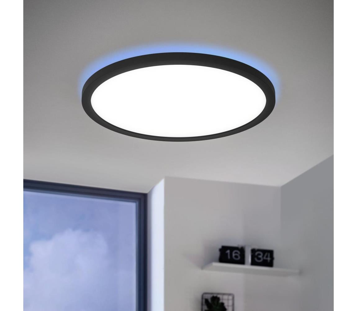 Eglo Eglo 900091 - LEDRGBW Stmívatelné stropní svítidlo ROVITO-Z LED/14,6W/230V černá