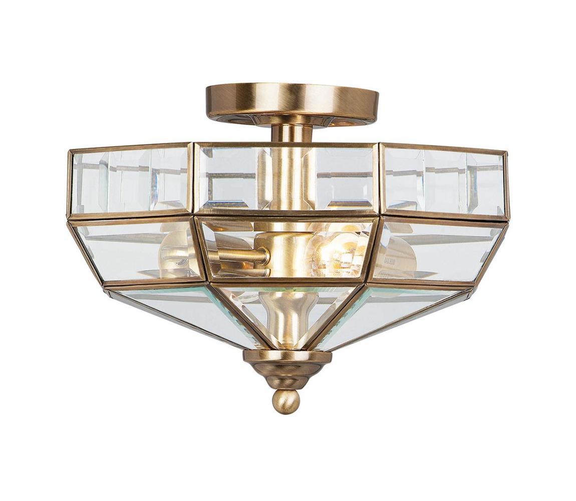 Elstead Elstead OLD-PARK-AB - Stropní svítidlo OLD PARK 2xE27/60W/230V mosaz