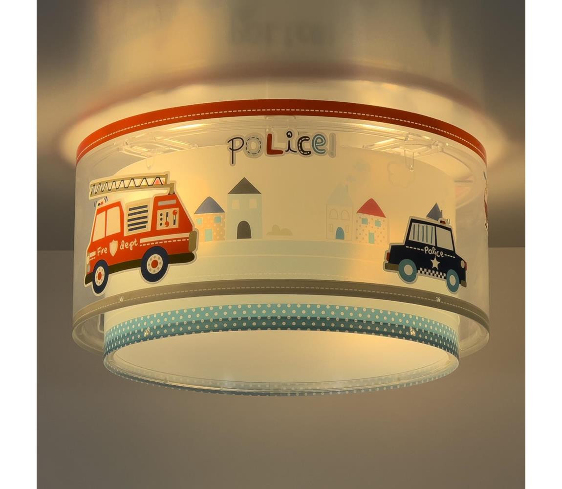Dalber Dalber 60616 - Dětské stropní svítidlo POLICE 2xE27/60W/230V