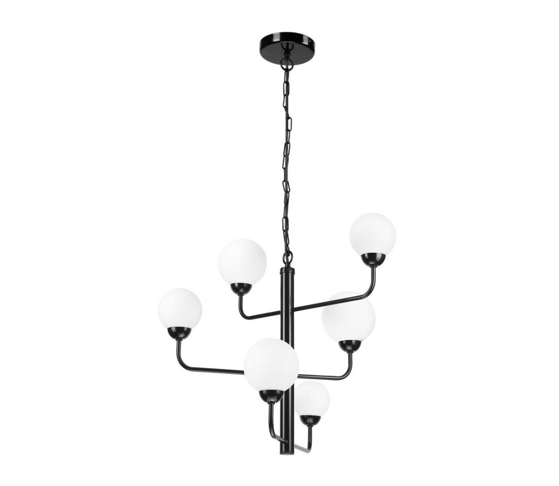 Lustr na řetězu OSCAR 6xG9/5W/230V černá