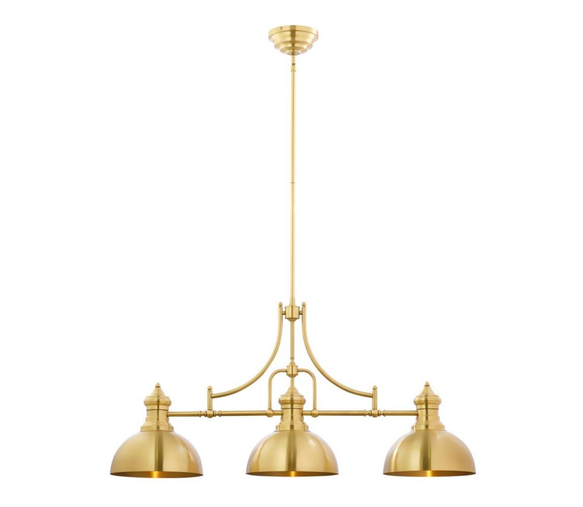 Jupiter Jupiter 1915 - Lustr na tyči PLATINO 3xE27/60W/230V mosaz