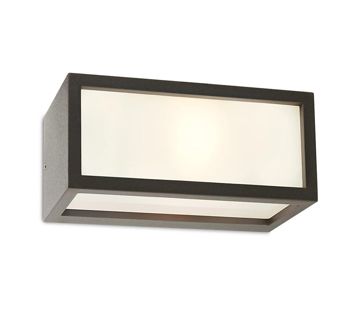 Redo Redo 9896 - Venkovní nástěnné svítidlo BRICK 1xE27/23W/230V IP54 šedá