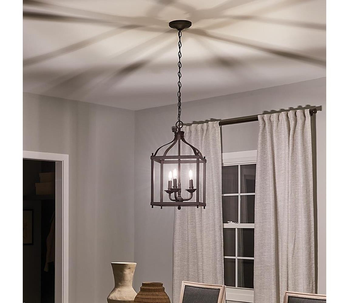 Elstead Kichler KL-LARKIN-P-M-OZ - Lustr na řetězu LARKIN 3xE14/60W/230V antracit