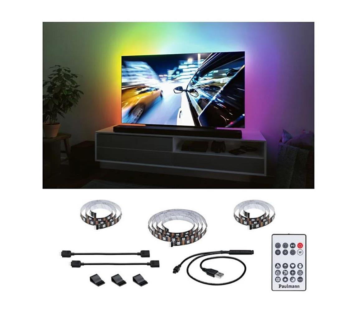 Paulmann Paulmann 78880 - LED/3,5W RGB Stmívatelný pásek pro TV 2m ZOLL 5V + DO