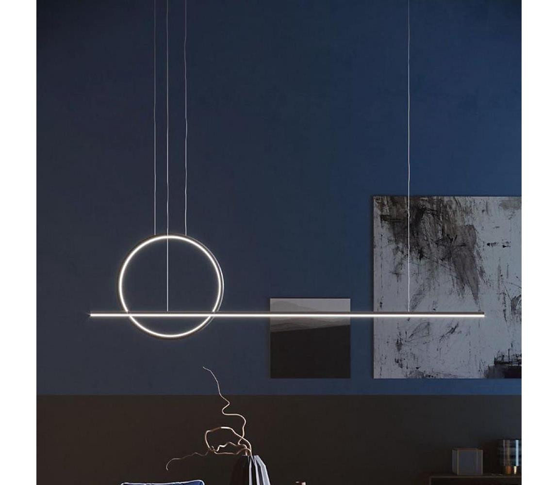 Redo Redo 01-1735 - LED Stmívatelný lustr na lanku GIOTTO LED/46W/230V černá