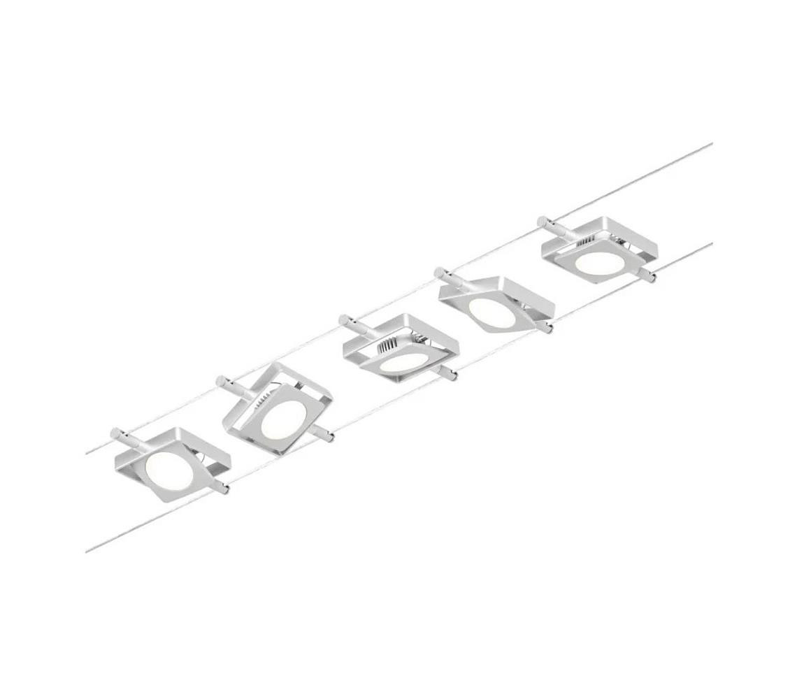 Paulmann Paulmann 94420 - SADA 5xLED/4,5W Bodové svítidlo MAC 230V matný chrom