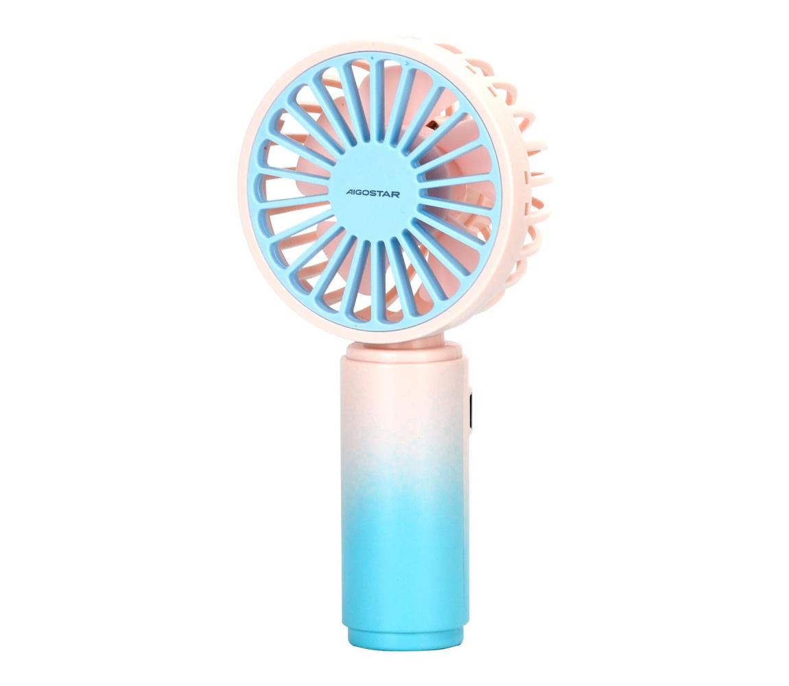 B.V.  - Nabíjecí kapesní látor 3W/5V 500mAh USB růžová/modrá