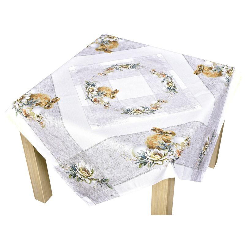 Ubrus velikonoční, Hnědý zajíc 30 x 45 cm