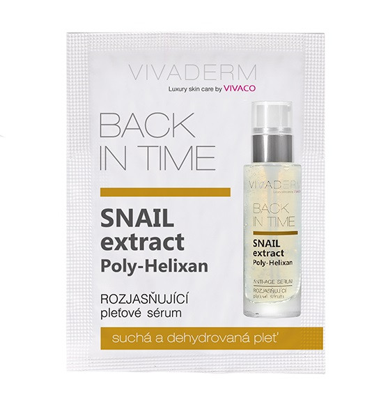 Vivaco Rozjasňující sérum SNAIL extract BACK IN TIME - vzorek 4 ml