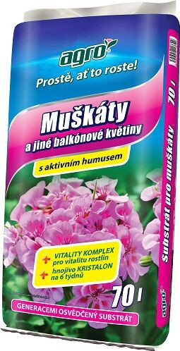 AGRO CS AGRO Substrát pro muškáty 70 l