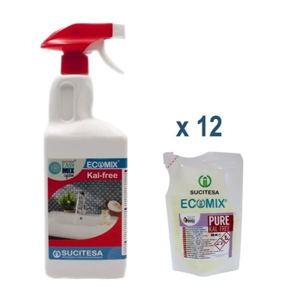 SUCITESA vodní kámen sada 12 ks 100 ml sáčků + lahev 1 l