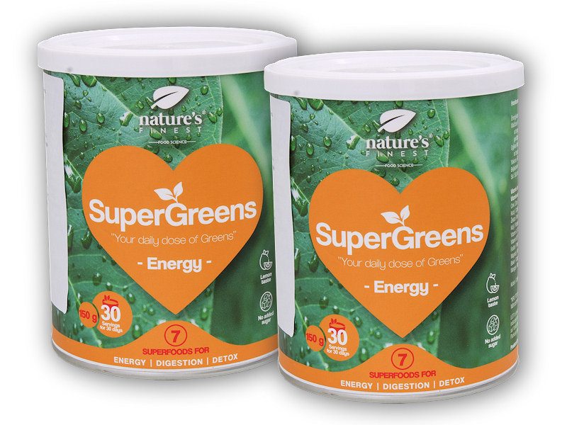 Nature's Finest 2x Bio Supergreens energy 150g