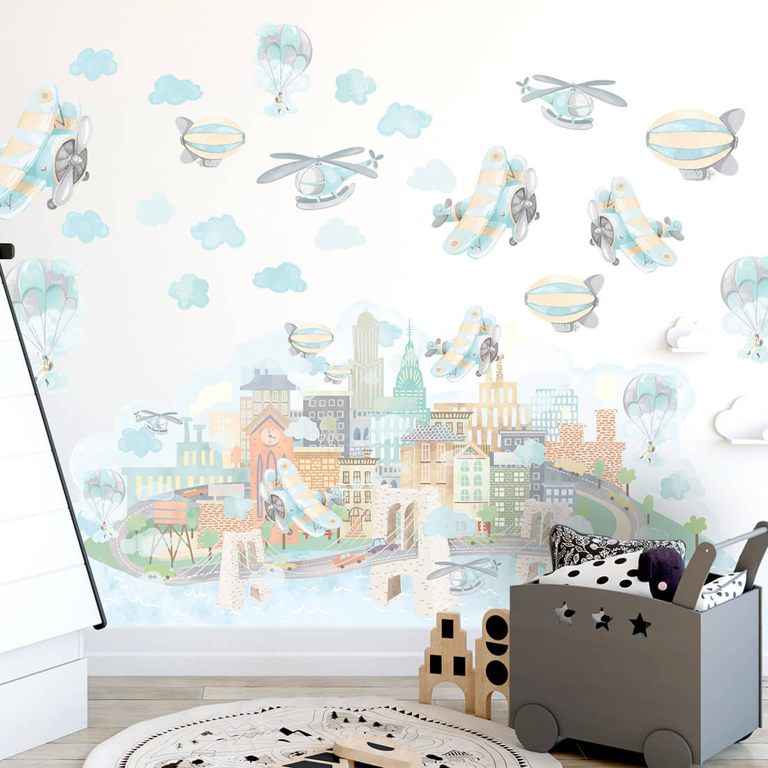 Pastelowe Love Pastelowe Love® samolepky na zeď letadla