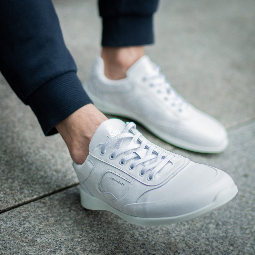 GROUNDIES NEW PORT White Barefoot tenisky - 42