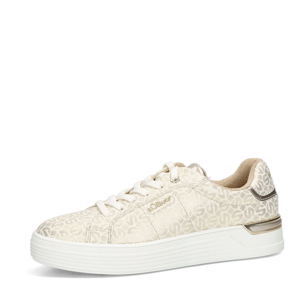 s.Oliver dámské stylové tenisky - béžovo zlaté - 36