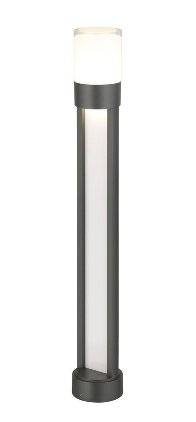 Rabalux Černý zahradní LED sloupek Leitha 12W IP44 80cm 77132