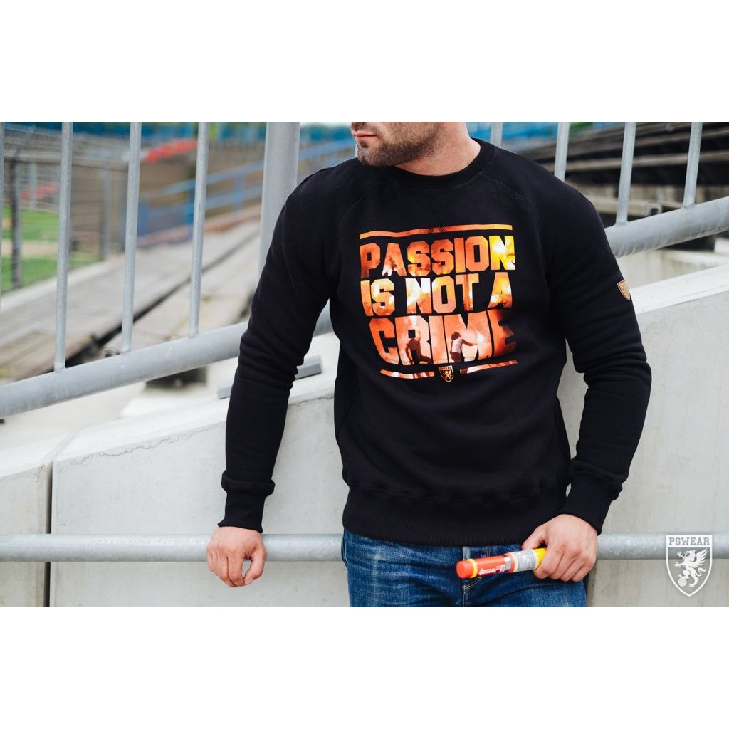 Mikina PGwear Passion is Not A Crime - černá, 3XL