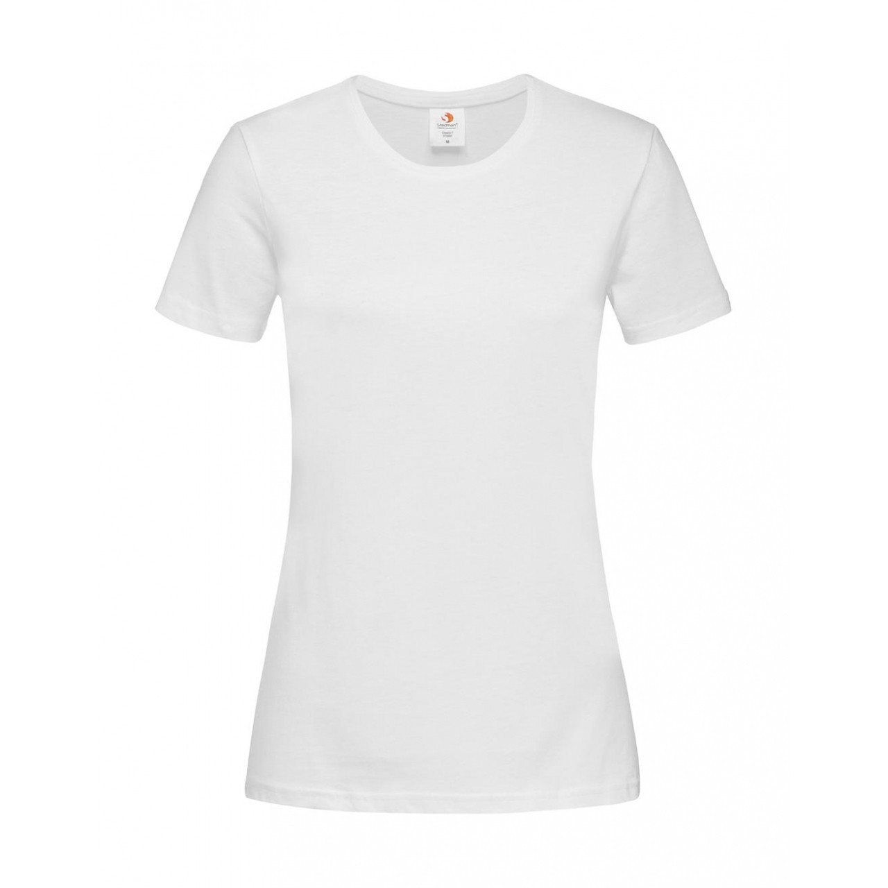 Tričko dámské Stedman Fitted s kulatým výstřihem - bílé, XL