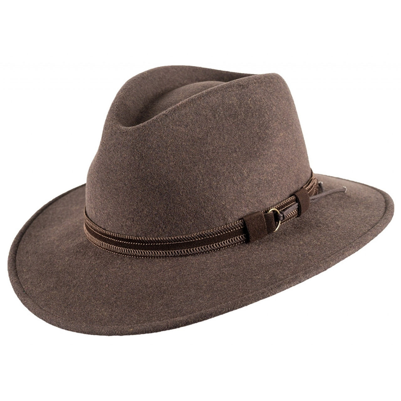 Klobouk vlněný Scippis Corfield - hnědý, S
