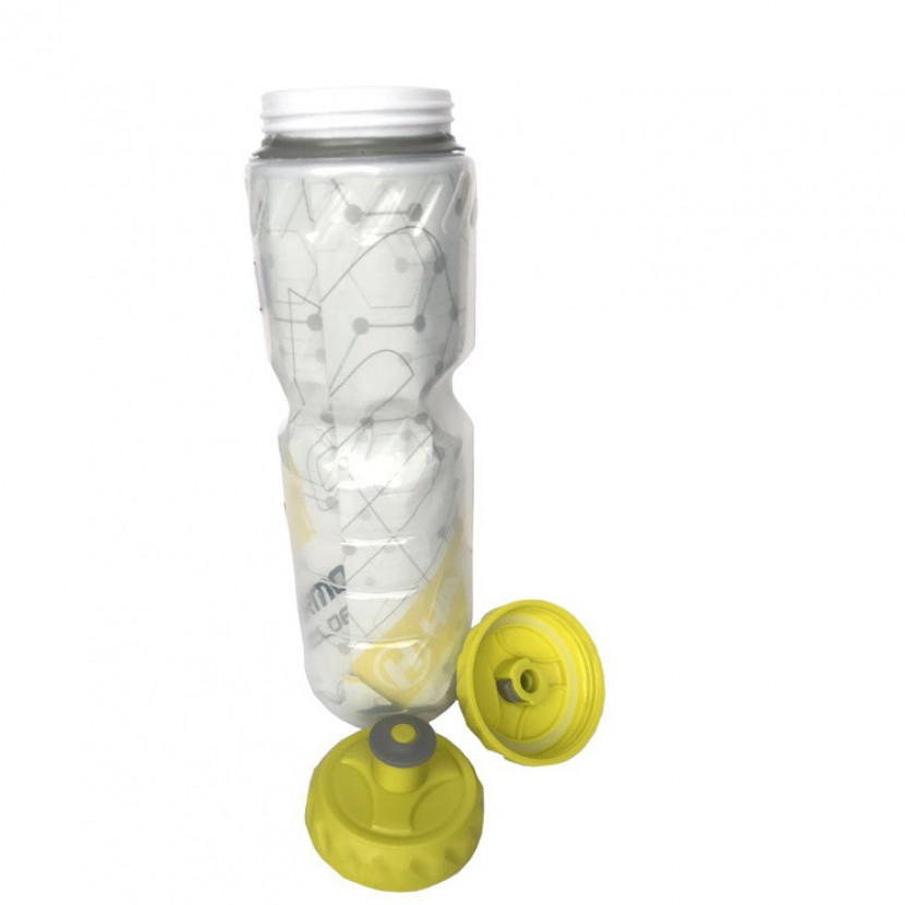 Láhev na pití Haven Thermo chladící 0,65 l - průhledná-žlutá