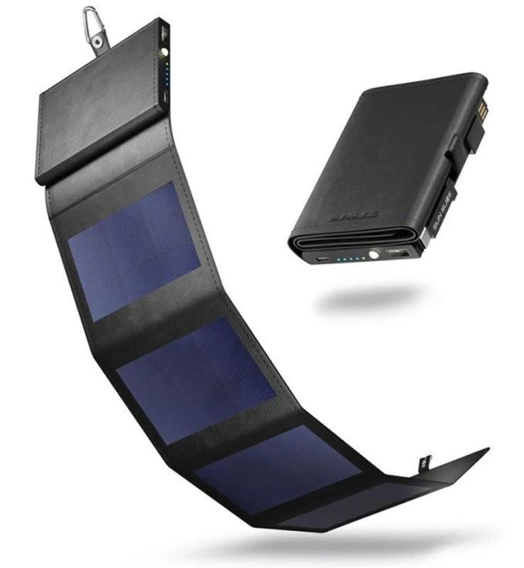 Yate Solární powerbanka SUNSLICE Photon černá