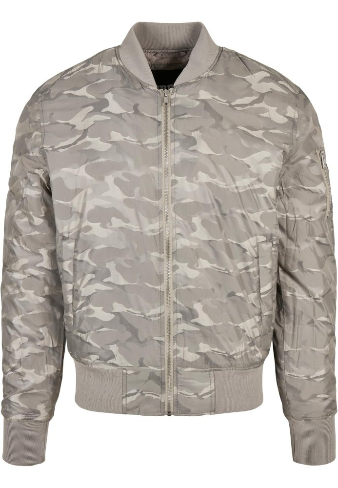 Tonal Camo Bomber Jacket - stone L