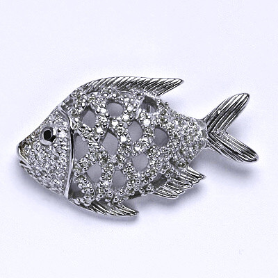 Stříbrný přívěsek s barevnými zirkony zirkony, přívěsek ze stříbra,váha 7,36 g