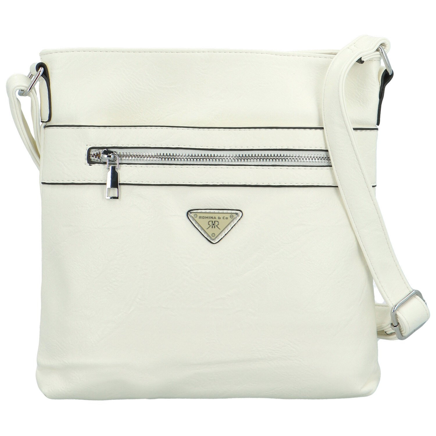 Trendy dámská koženková crossbody Laka, bílá