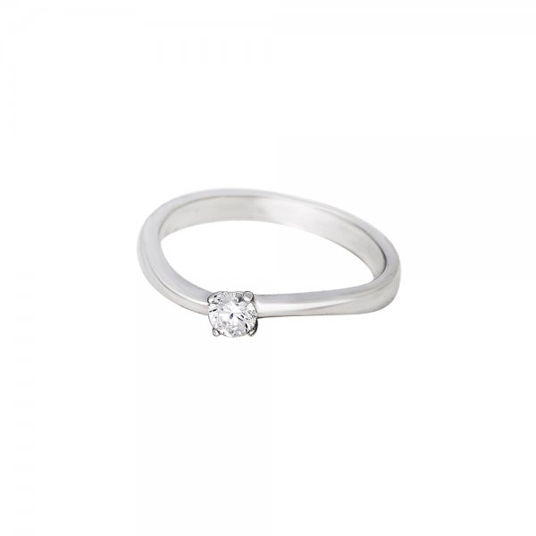 Prsten soliter s briliantem Valentýna 314-356-5415 56-2.30g