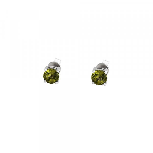 Náušnice s peridotem 334-772-13733P 1.45g