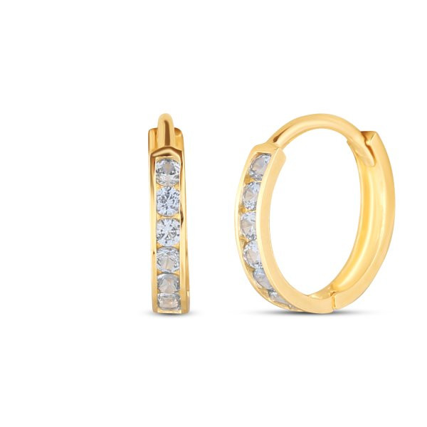 Náušnice se syntetickými kameny 236-238-AQ0588 0.60g