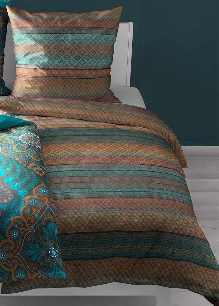 Bierbaum povlečení bavlněný satén 3713 Bronze - 140x220 / 70x90 cm