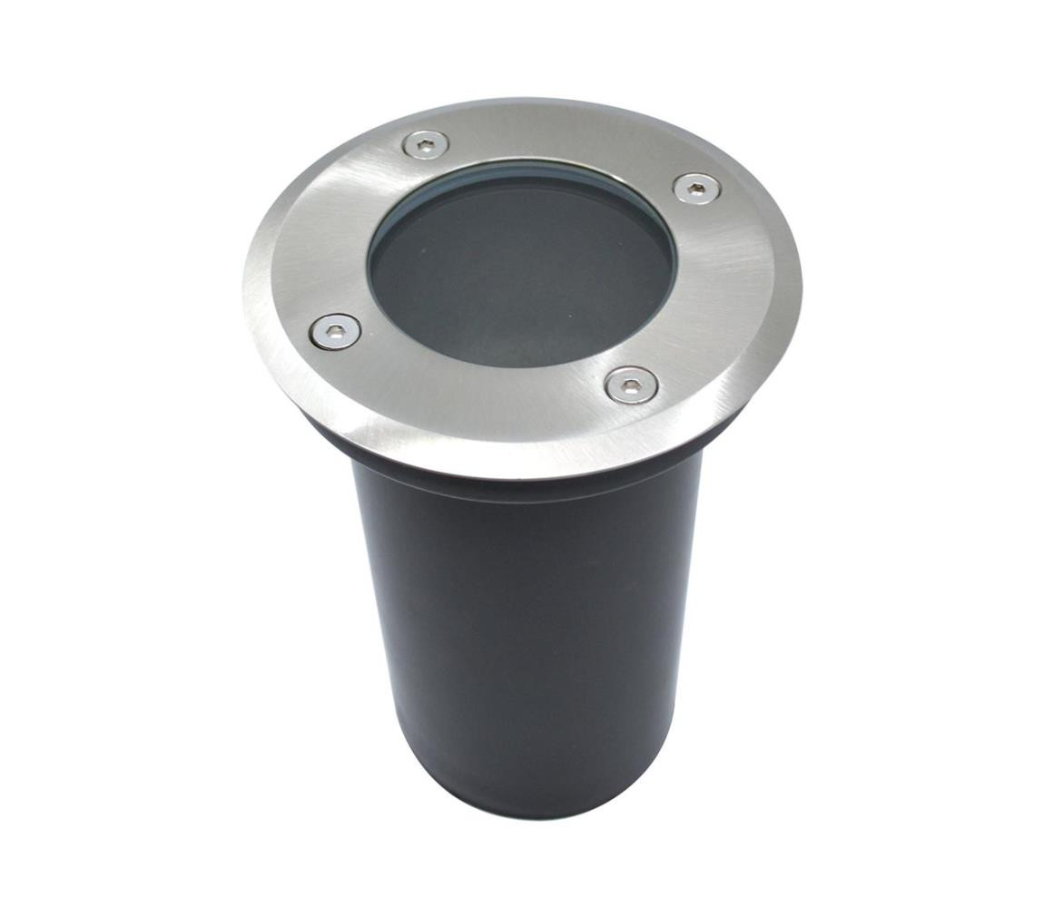 Venkovní nájezdové svítidlo 1xGU10/35W/230V IP67 matný chrom