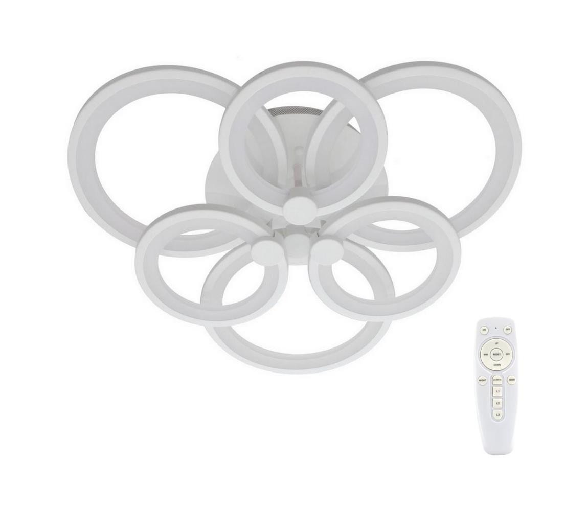 LED Přisazený lustr SIENA LED/72W/230V bílá + dálkové ovládání